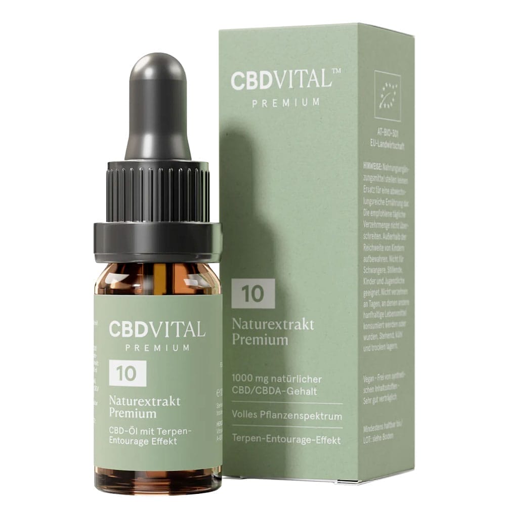 CBD Vital Naturextrakt Premium Bio Öl 10% Produktcover