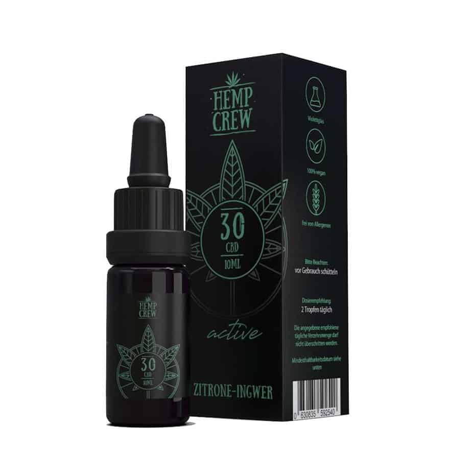 Hemp Crew - ACTIVE - Zitrone-Ingwer - CBD Öl 30% (3.000mg) - 10ml Produktcover