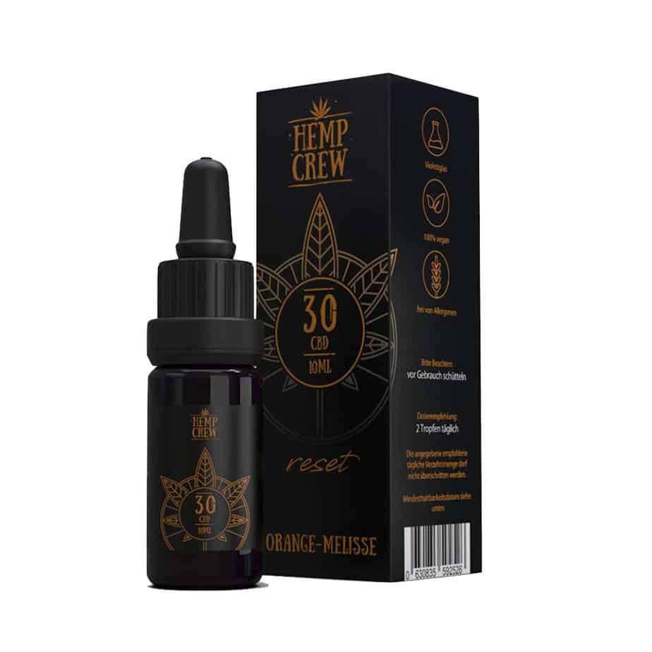 Hemp Crew- RESET - Orange-Melisse - CBD Öl 30% (3.000mg) - 10ml Produktcover