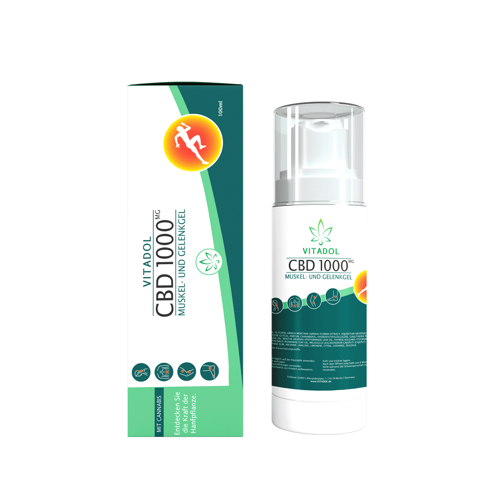 Vitadol CBD 1000 Muskel- und Gelenkgel – 100ml - 1.000mg CBD Produktcover