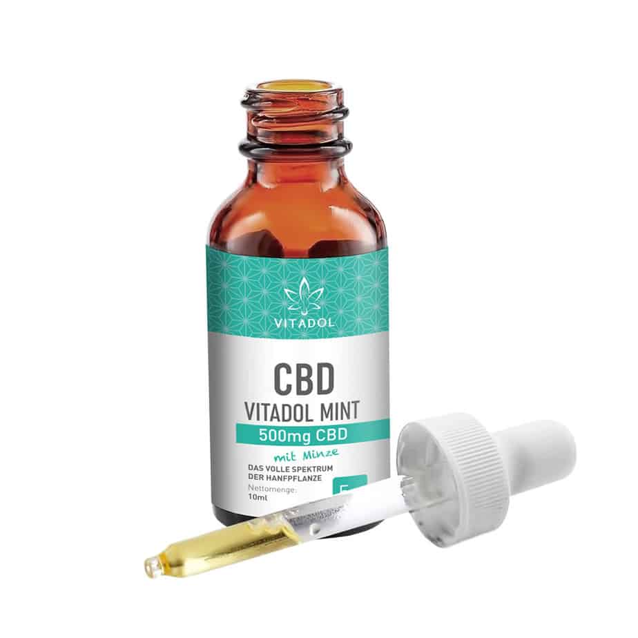 Vitadol Mint - Bio CBD Öl - 5% (500mg) - 10ml