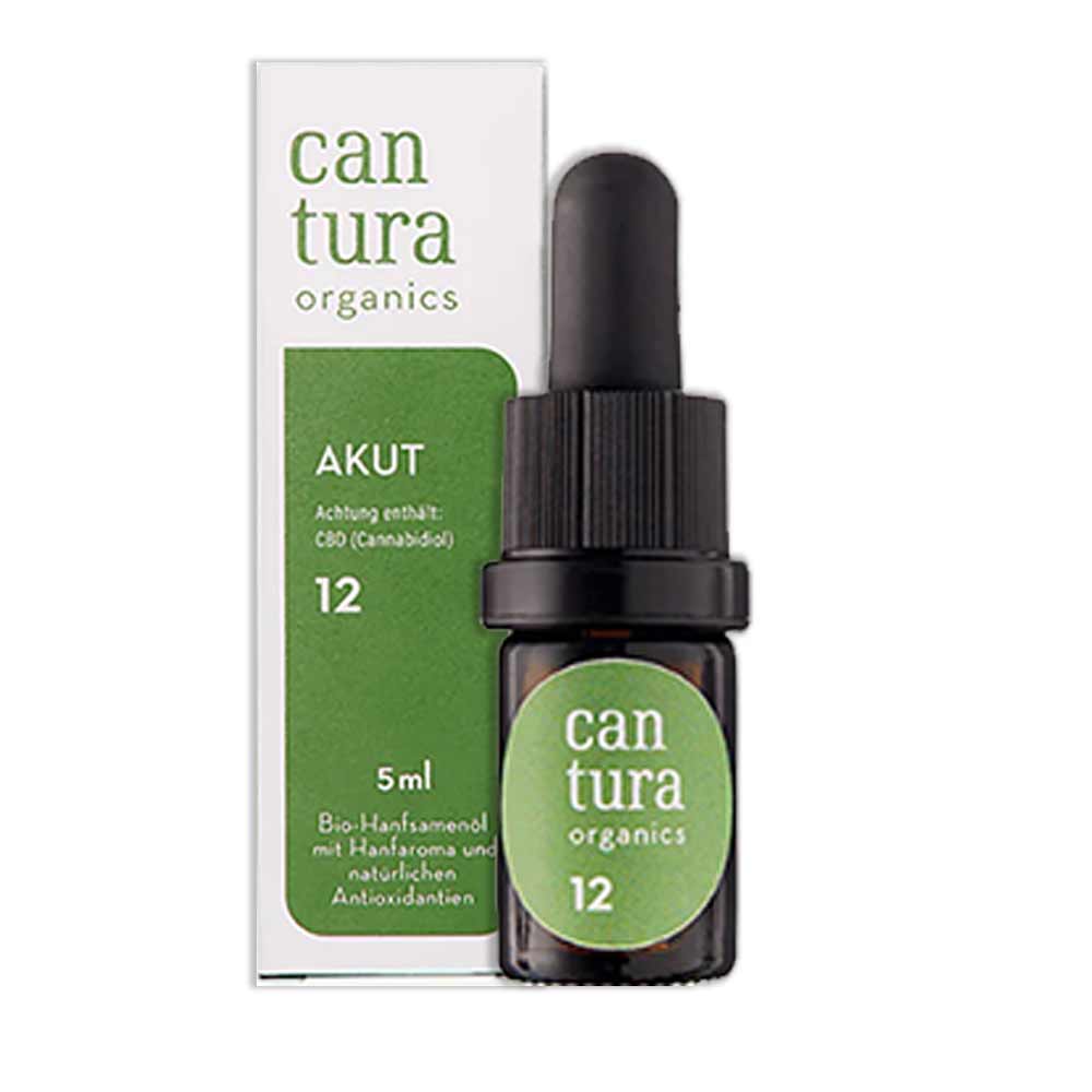 Cantura Organics AKUT 12 Bio-Hanf-Öl 12% CBD - 5ml Produktcover