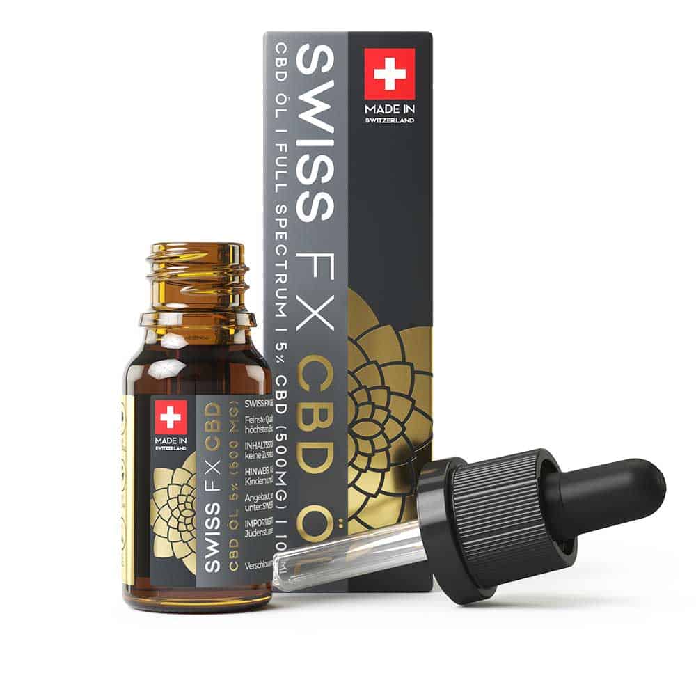 Swiss FX – Vollspektrum CBD Öl 5% (500mg) – 10ml Produktcover