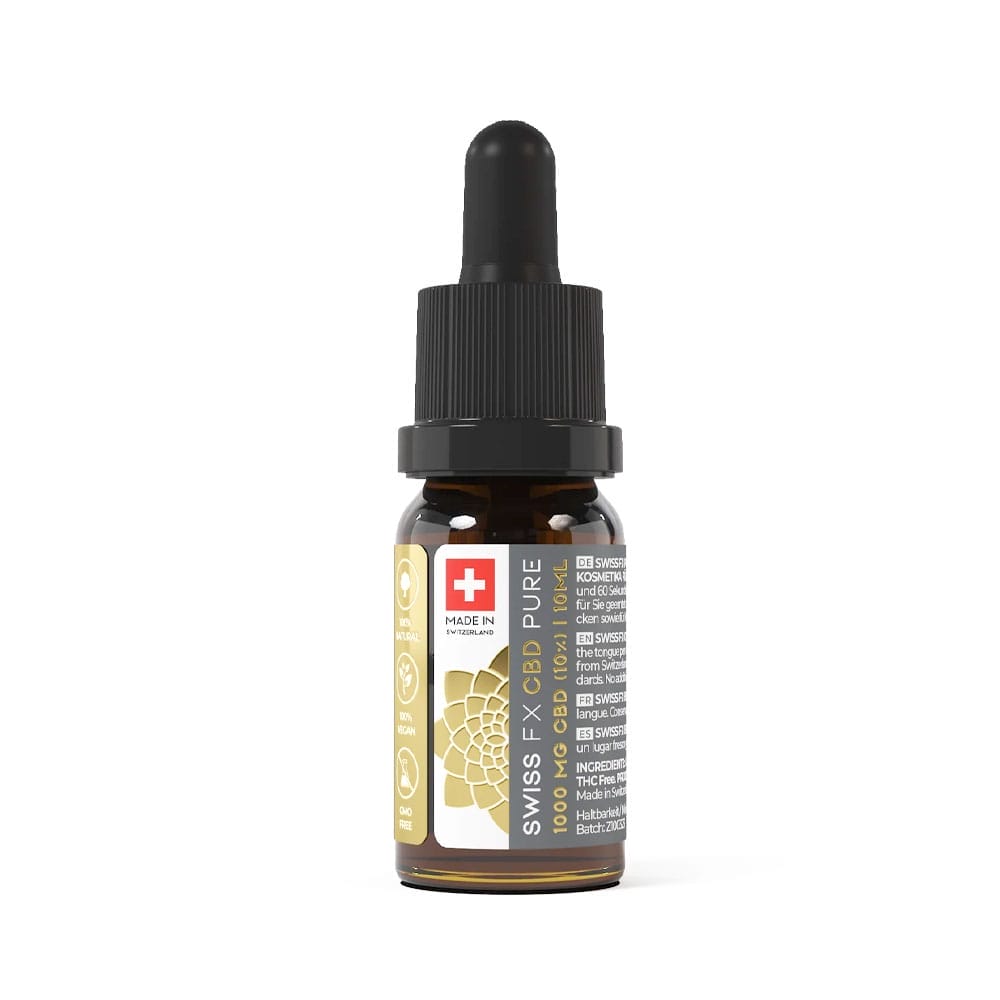 Swiss FX – THC frei CBD Öl 10 % (1.000 mg) 10ml